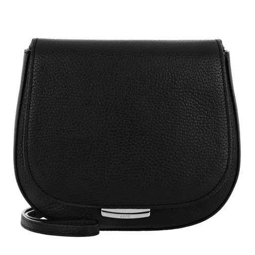 Abro Adria Leather Crossbody 12 Black/Nickel Crossbody Bag