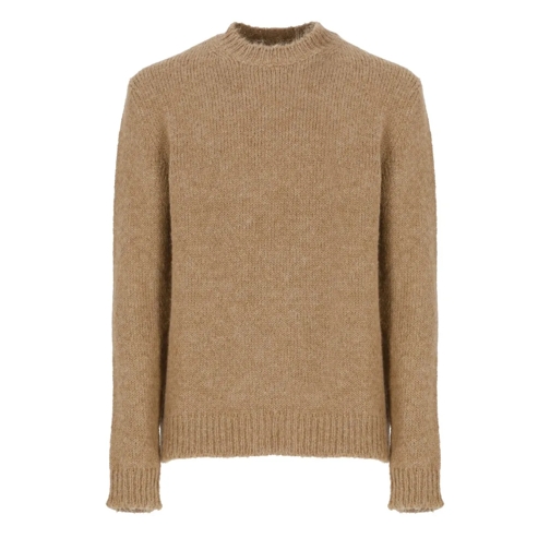 Jil Sander Brown Alpaca Jumper Brown Trui