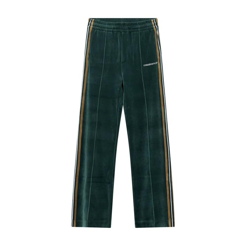 Casablanca Hose Sweatpants aus Baumwoll-Mix grün