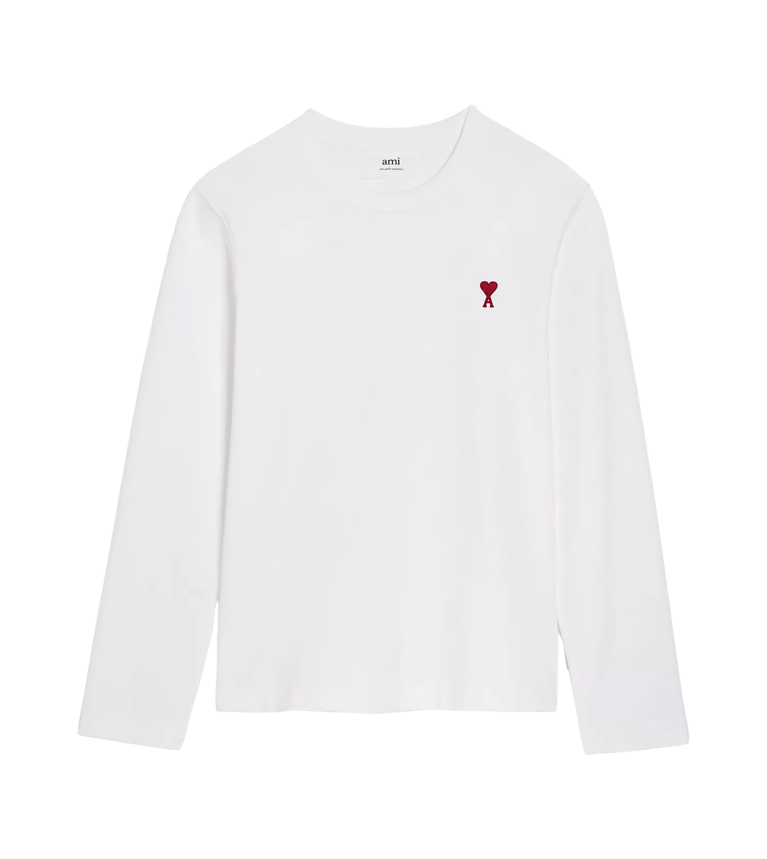 AMI Paris - Longsleeve mit rotem Ami De Coeur Logo - Größe XL - multi