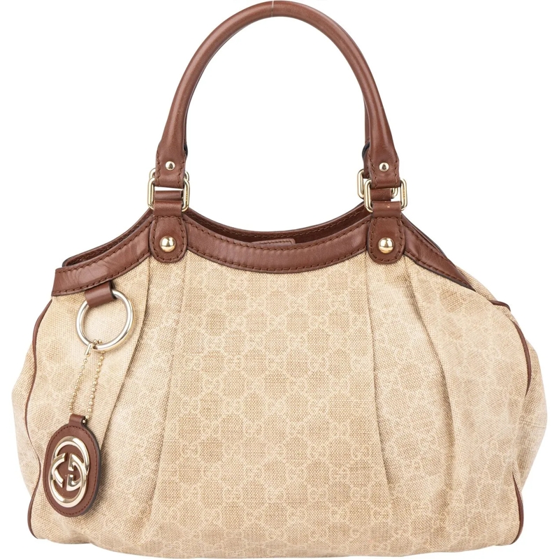 Gucci Schultertasche Gucci GG Monogram Sukey Handbag beige