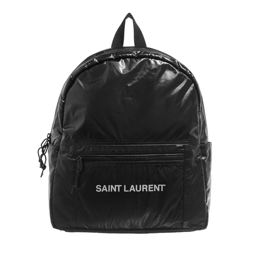 Saint Laurent Nuxx Backpack Nylon  Silver Black Rucksack