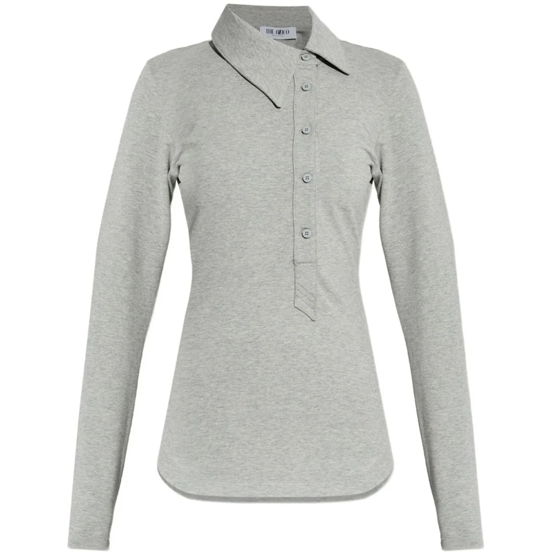 The Attico Polohemd T-Shirts And Polos Grey grau