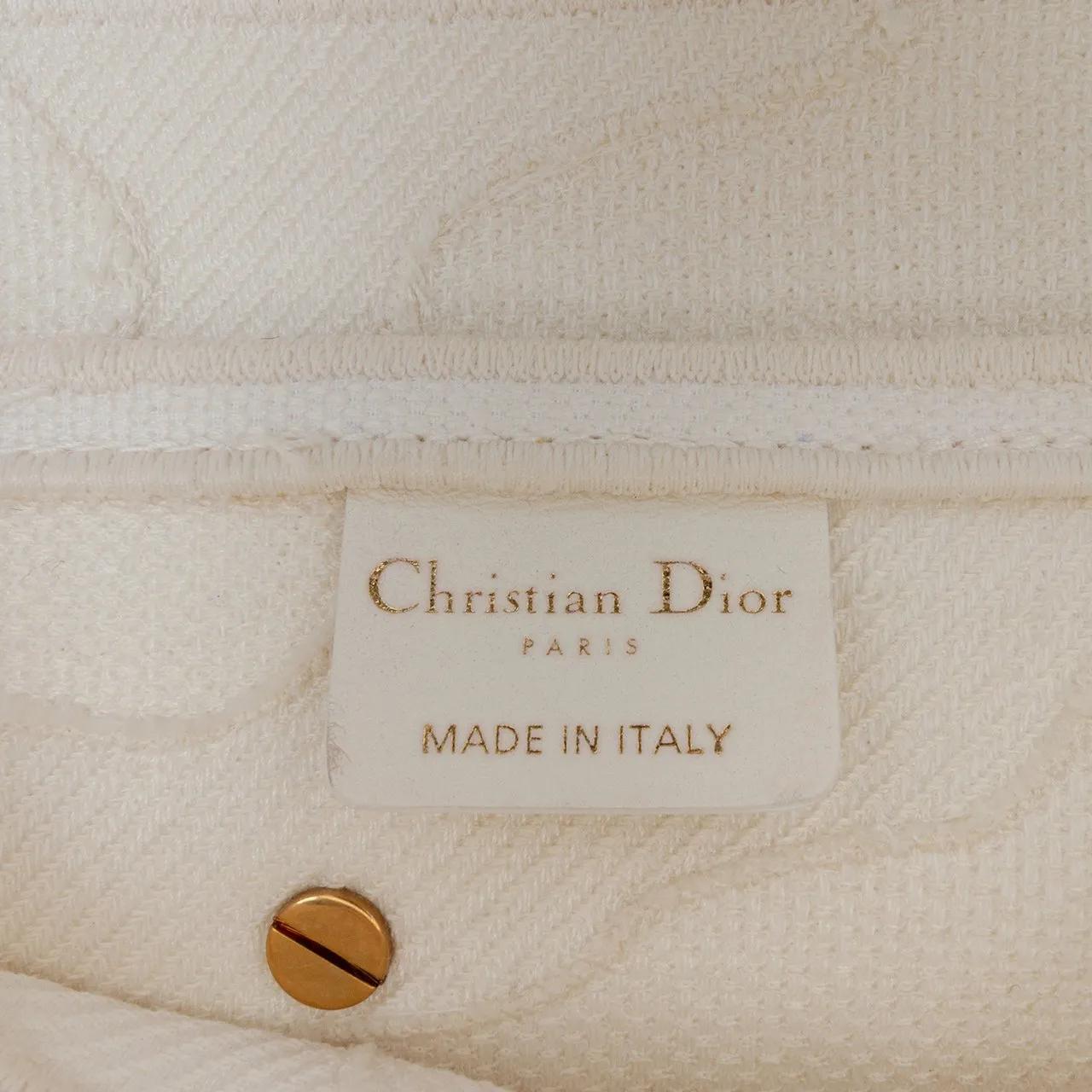 Thumbnail - Christian Dior Hobo Bags - Mini Canvas Embroidered Camouflage Saddle Bag - Gr. unisize - in Weiß - für Damen