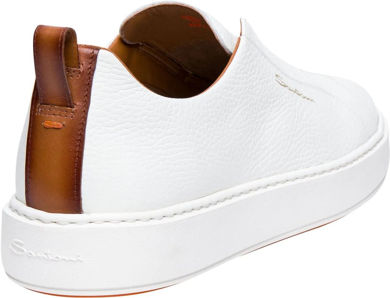 Thumbnail - Santoni Low-Top Sneaker - SANTONI White Sneakers - Gr. US_7 - in Weiß - für Damen