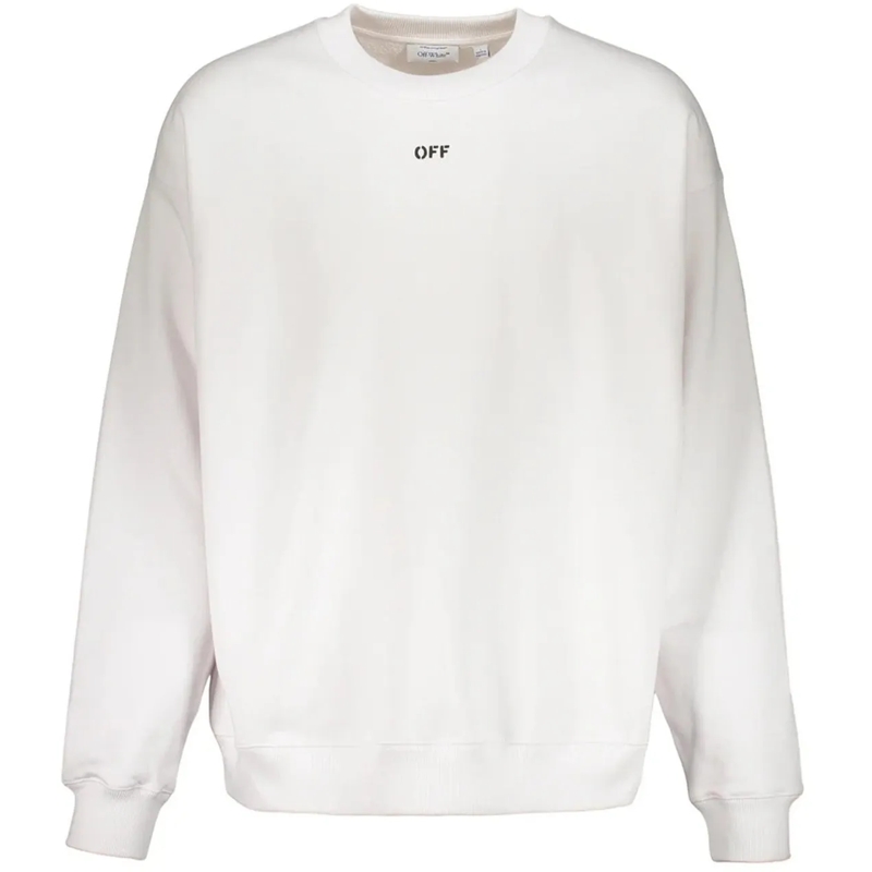 Off-White Legeres Oberteil Off-White Logo sweatshirt weiß