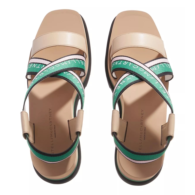 Stella McCartney Sandalen Sneak Elyse Sandals Plateau Green Pink(Image 4)