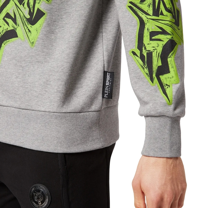 Plein Sport Top Sweatshirt Tiger grau(Image 5)