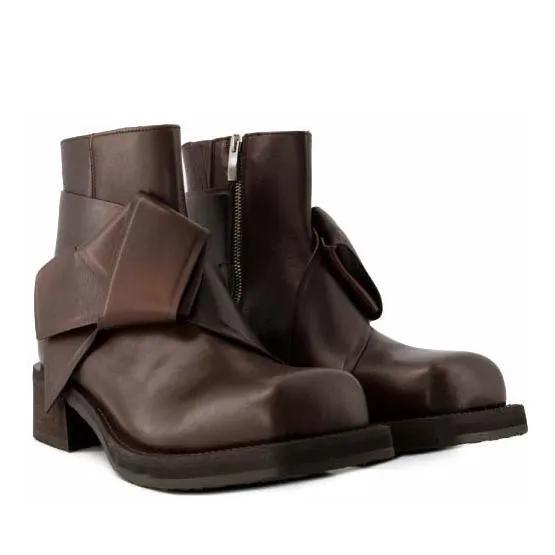 Acne Studios Boots & Stiefeletten - Musubi W Boots - Leather - Dark Brown - Gr. 41 (EU) - in Braun - für Damen