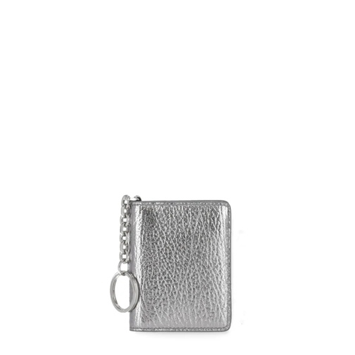 Maison Margiela Leather Card Holder Silver Plånbok