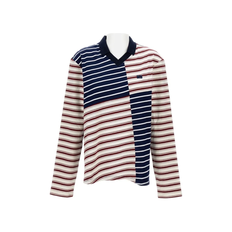 Wales Bonner Langärmeliges Oberteil Spirit Polo Blue