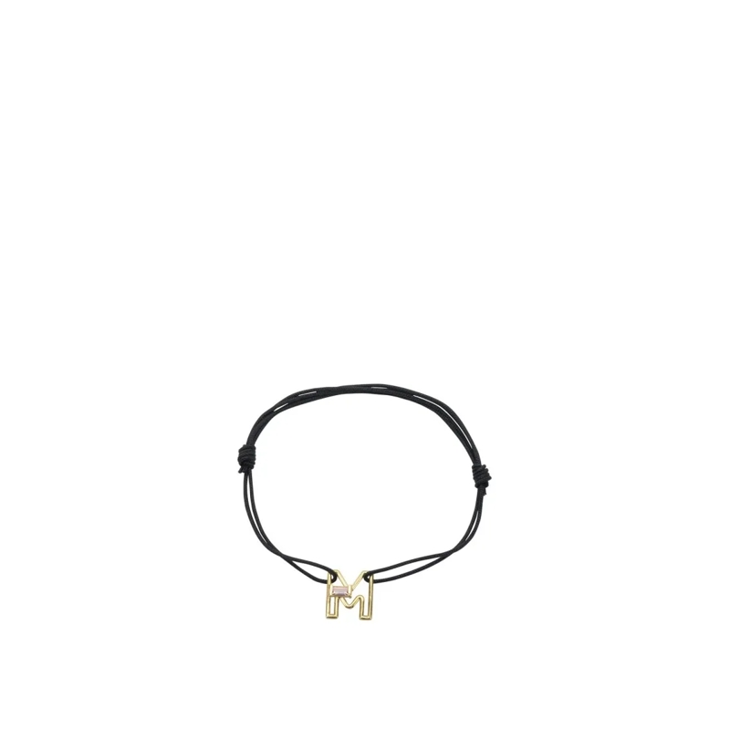 Aliita Bracelet Gold-Tone Initial Pendant Bracelet With Adjustable Not Applicable