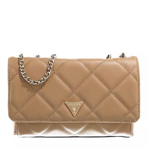 Guess Cessily Convertible Xbody Flap Beige Satchel