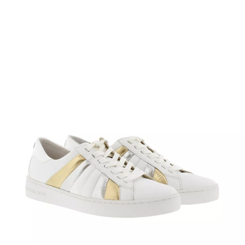 MICHAEL Michael Kors Conrad Sneaker Leather Optic White/Pale Gold lage-top sneaker
