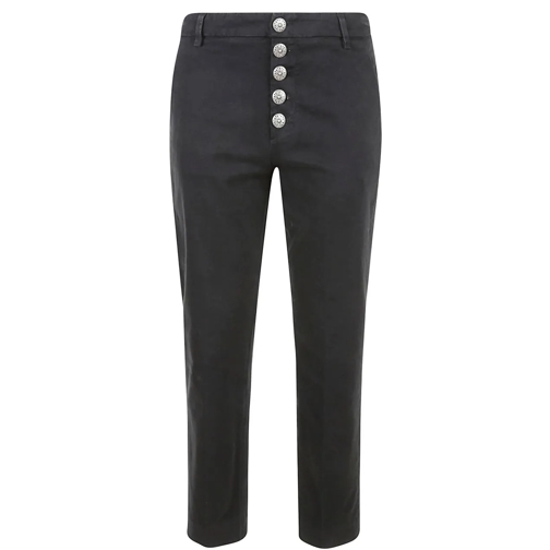 Dondup Broeken Trousers Black schwarz