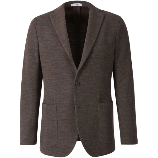 Boglioli Vestes en duvet Wool Knitted Blazer braun