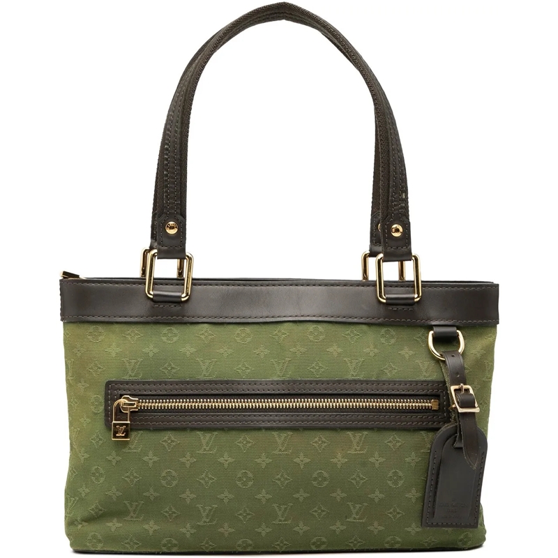 Louis Vuitton Schultertasche Monogram Mini Lin Lucille PM grün