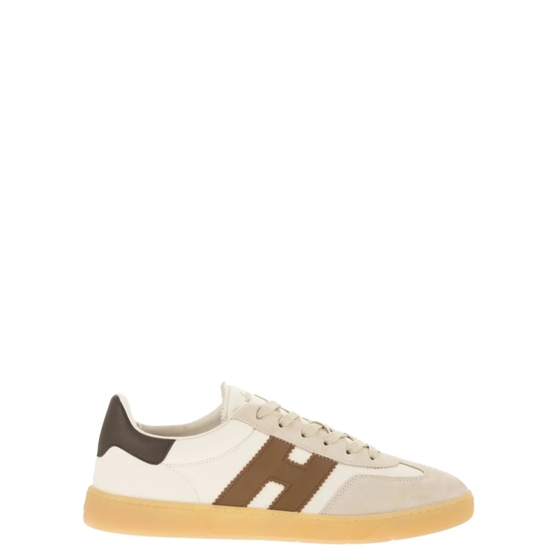 Hogan Lage-top sneaker Retro-Inspired Leather And Suede Trainers Neutrals
