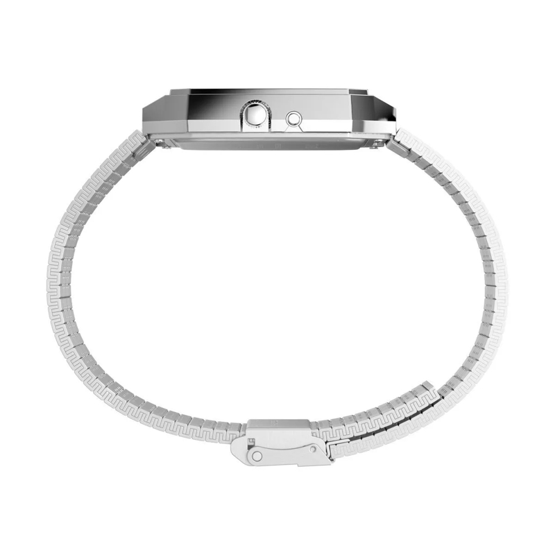 Timex Quarzuhr Quarz Analog & Digital Uhr Q Timex 1982 Fusion Ana silber(Image 2)