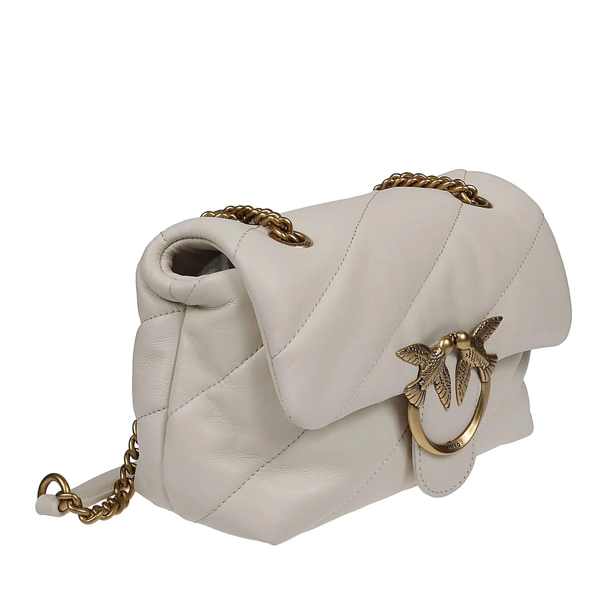 Pinko Crossbody bags Love Mini Puff Maxi Quilt Bag White in wit
