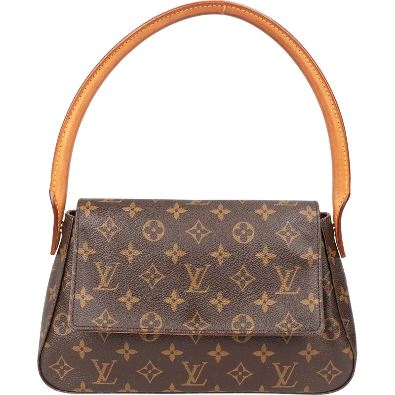 Louis Vuitton Tote Louis Vuitton Canvas Monogram Looping PM Handbag braun