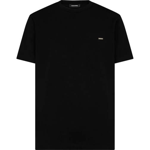 Dsquared2 T-Shirts Zwarte basic t-shirt schwarz