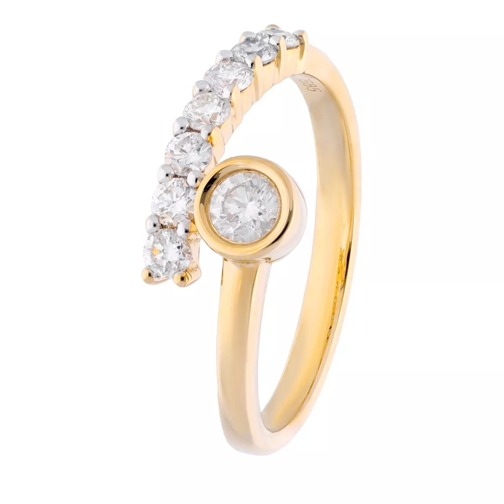 VOLARE Ring with 8 diamonds zus. approx. 0,50ct Gold Anello con diamante