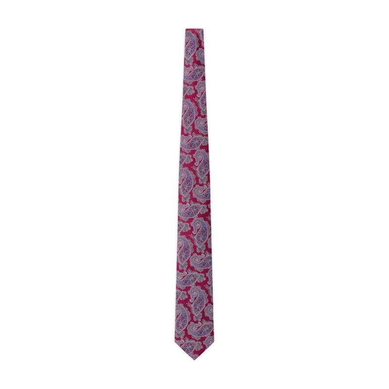 Eton  Krawatte mit Paisley-Muster Rot