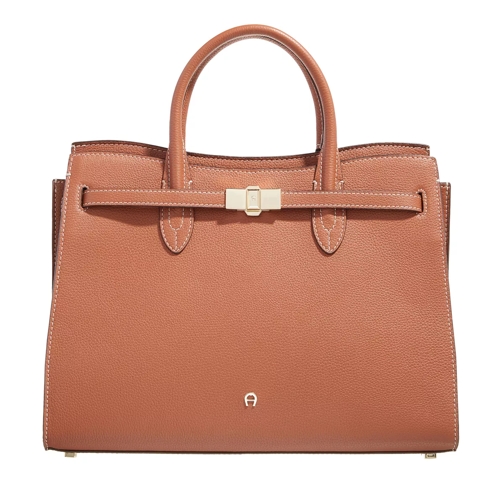 AIGNER Farah Cognac Brown Fourre-tout