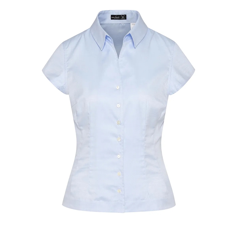 VAN LAACK Bluse Bluse Uni blau