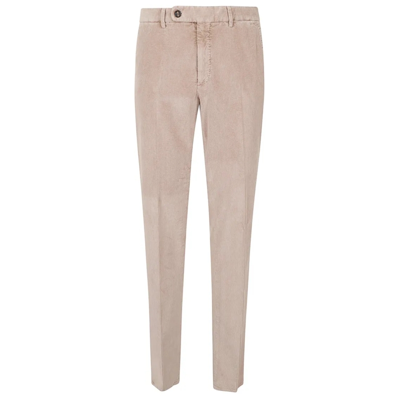 Incotex Pantalon de costume Antique Pink Stretch Corduroy Trousers With Sleek  Pink