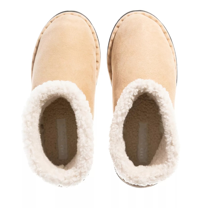 Prada Shearling and rubber ankle boots