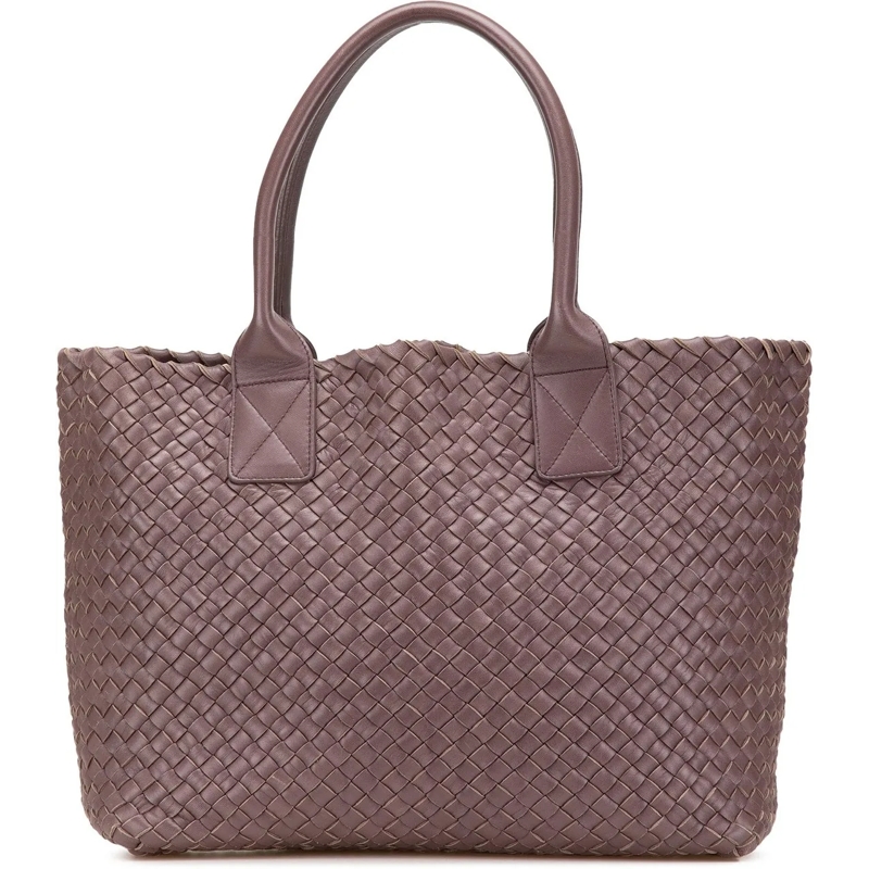 Bottega Veneta Tote Lambskin Intreccio Cabat Tote rose