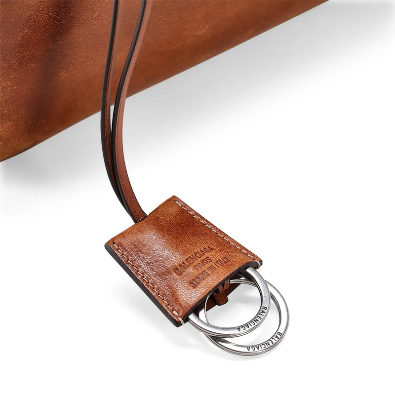 Balenciaga Schooltas Tasche Rodeo Small aus Lammleder braun(Image 6)