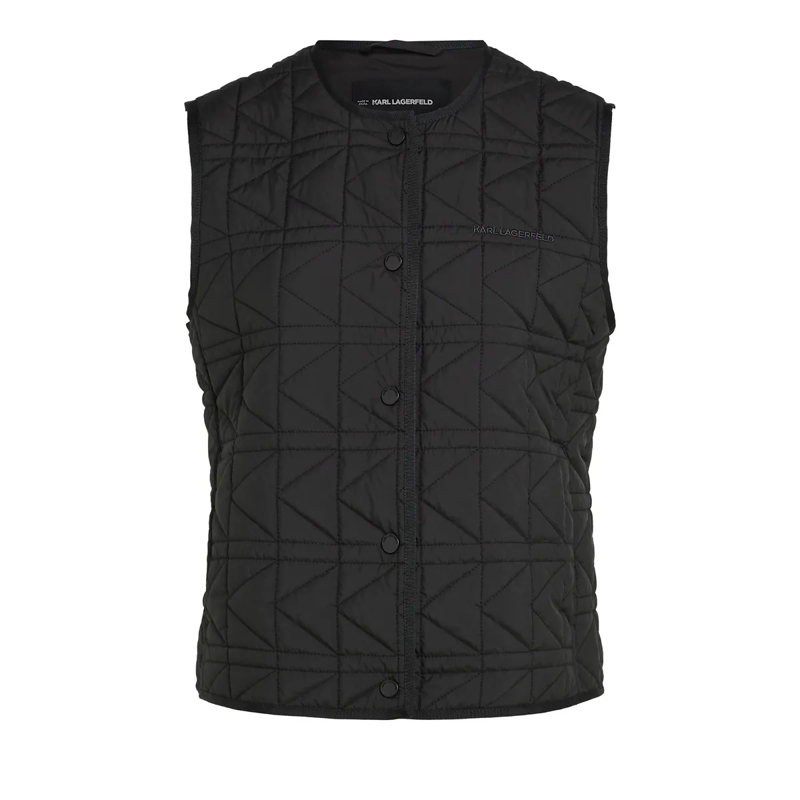 Karl Lagerfeld Daunenjacke Leichte Steppweste schwarz