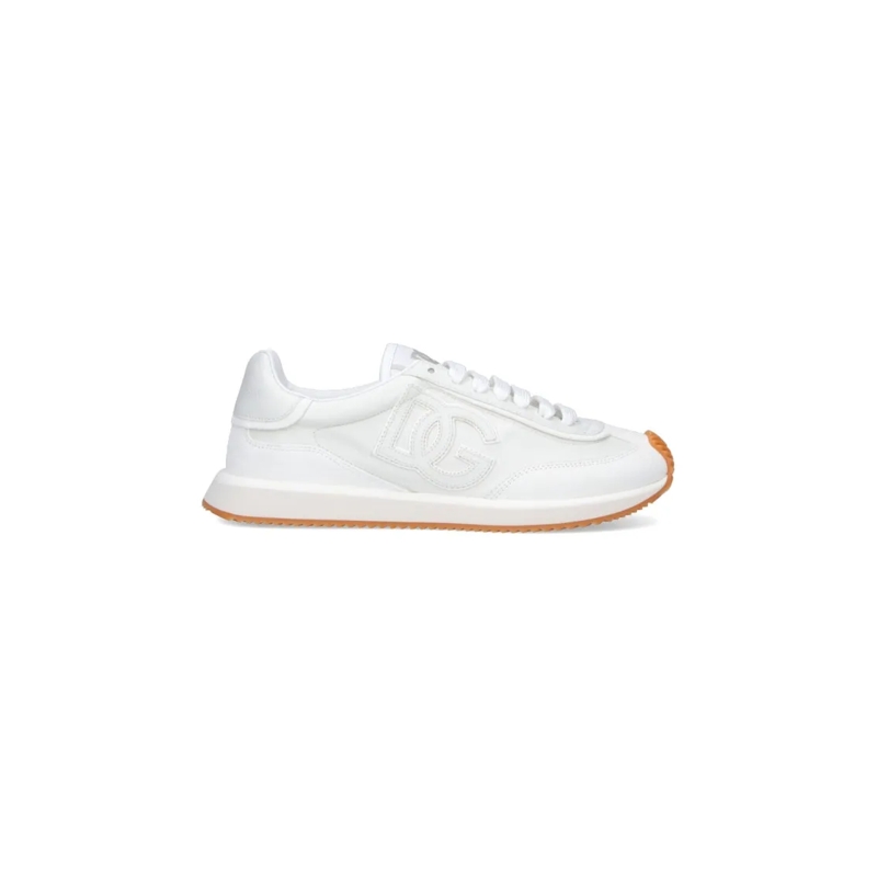 Dolce&Gabbana Lage-top sneaker Calf Leather Low-Top Sneakers With Squared Toe White
