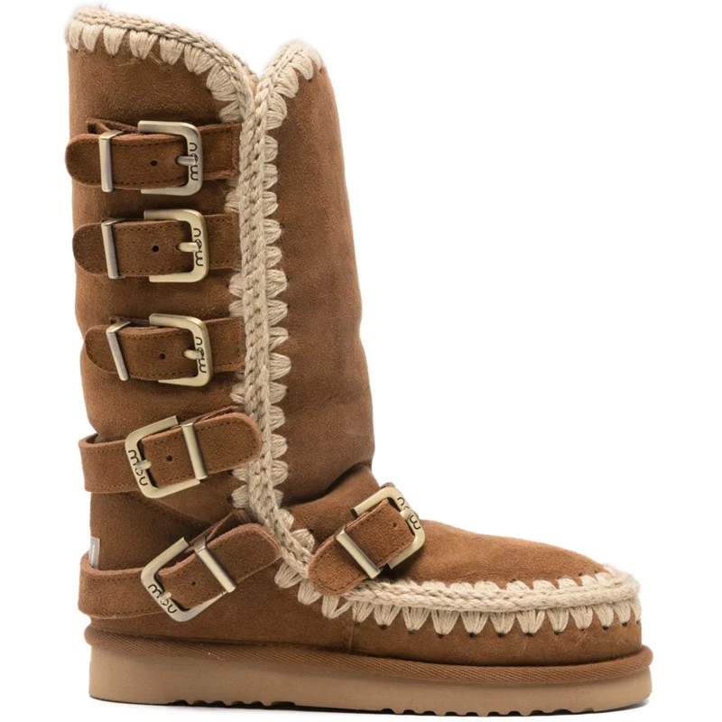 Mou Stiefel Boots Leather Brown braun