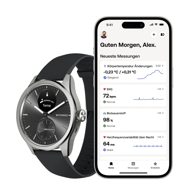Withings Smartwatch Scanwatch 2 schwarz(Image 3)