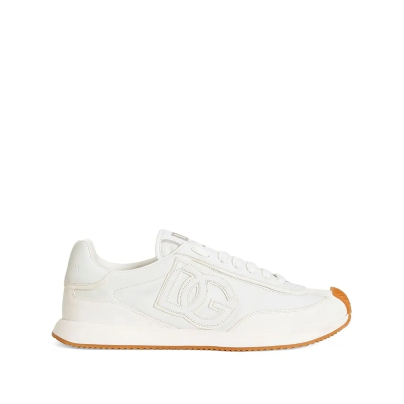 Dolce&Gabbana Low-Top-Sneaker Low-Profile Calf Leather Sneakers White