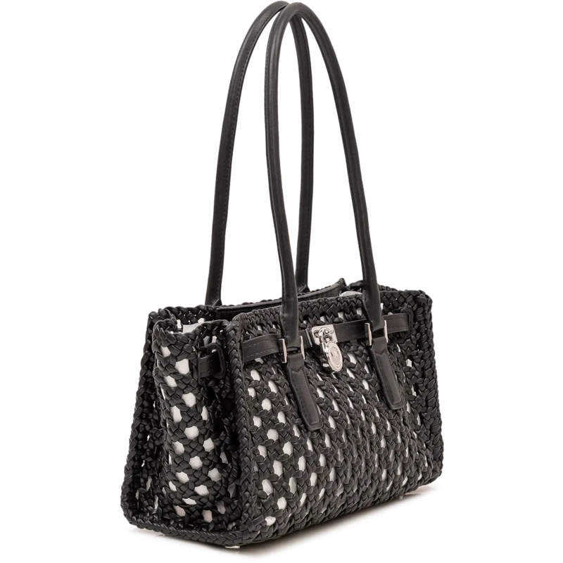 MICHAEL Michael Kors Shopper Borsa Tote Intrecciata con Doppi Manici schwarz(Image 2)