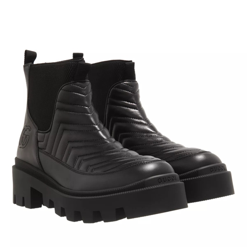Gucci Matelasse Chelsea Boots Black Stiefel