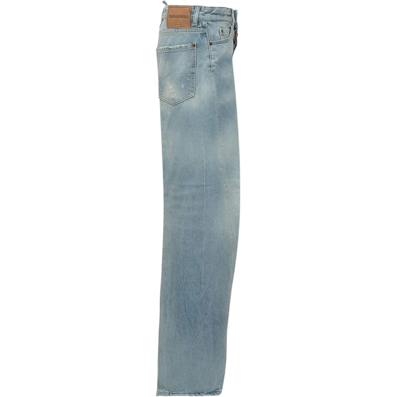 Dsquared2 Boyfriend-Jeans Jeans Loose Fit in Denim Lavaggio Chiaro hellblau(Image 3)