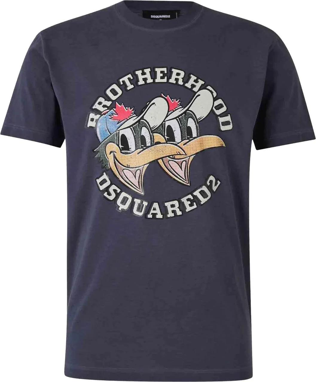 Thumbnail - Dsquared2 - Brothers Cotton T-shirt - Größe XL - bunt