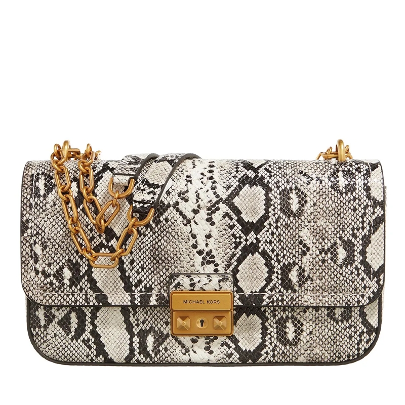 MICHAEL Michael Kors Crossbody Bag Tribeca Lg Conv Chain Shldr Natural