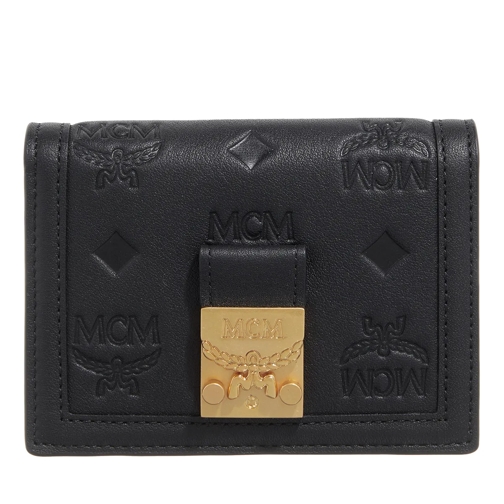 MCM Bi-Fold Portemonnaie Tracy Ebmn Lthr Small Wallet Mni Bk Black