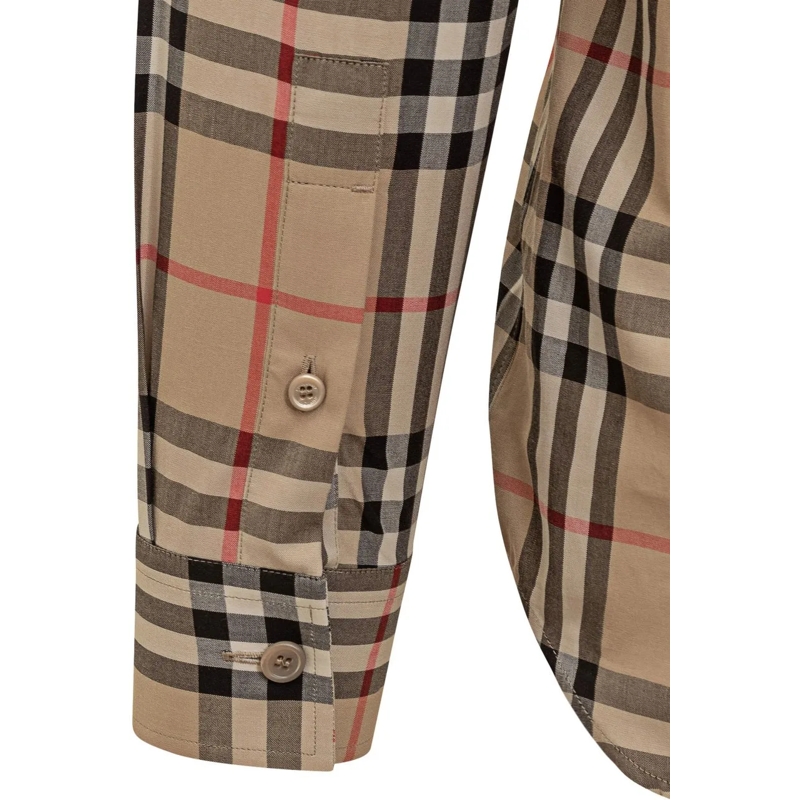Burberry Haut décontracté Caxtan Camicia Check beige(Image 3)