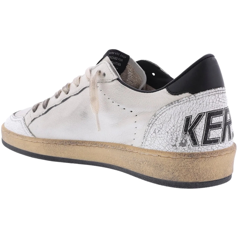 Golden Goose Lage-top sneaker Ballstar Nappa Upper Leather Star And Heel Crack T White(Image 6)