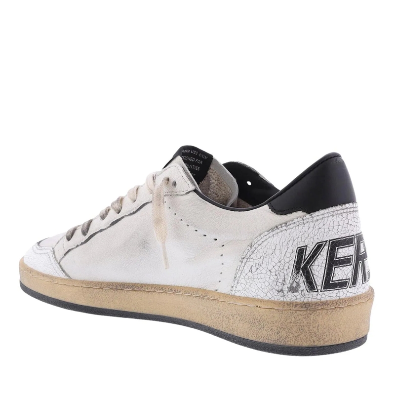 Golden Goose Lage-top sneaker Ballstar Nappa Upper Leather Star And Heel Crack T White(Image 5)