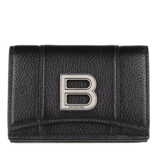 Balenciaga Wallet Black Tri-Fold Portemonnaie