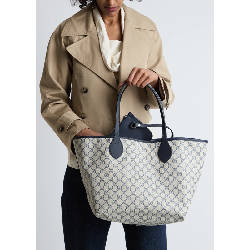 Gucci Shopper Tote Bag GG Denim(Image 2)